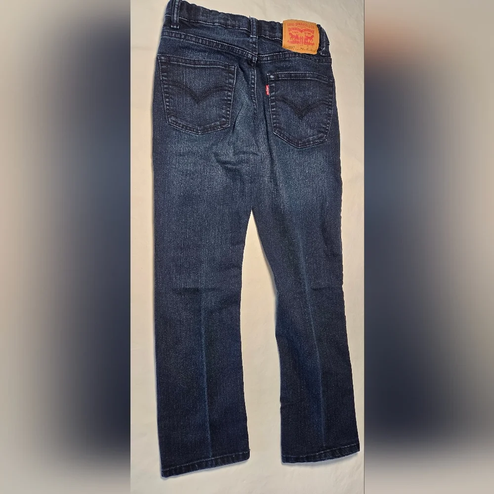 Levis 511 Slim Boys Blue Jeans Size 10 reg Adjustable Waist 25 Length 25 - Picture 5 of 7